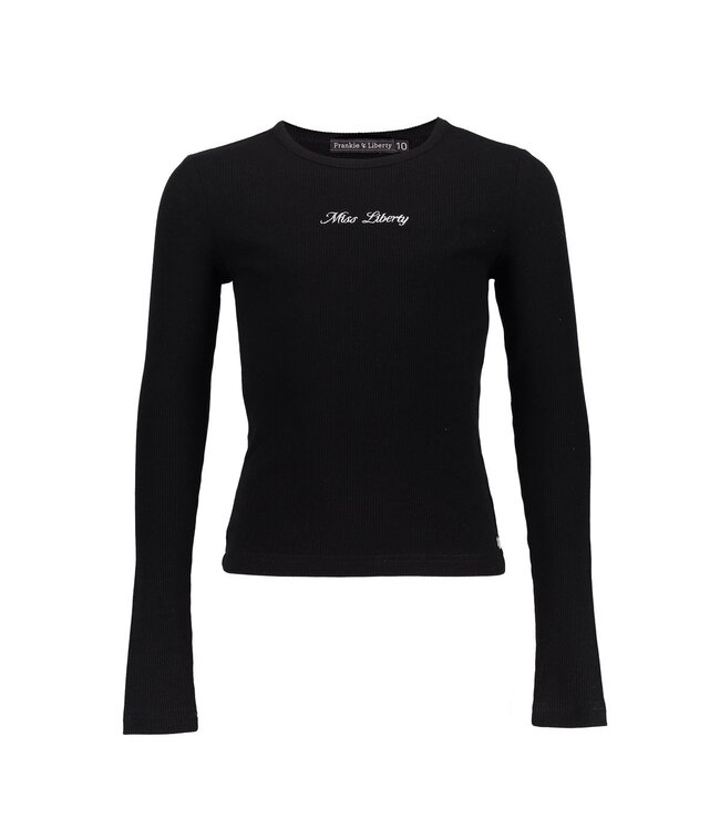 Frankie & Liberty winter t-shirt meisjes - zwart