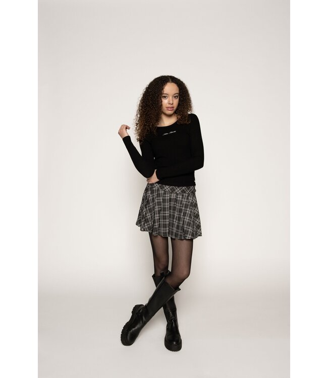 Frankie & Liberty winter t-shirt meisjes - zwart