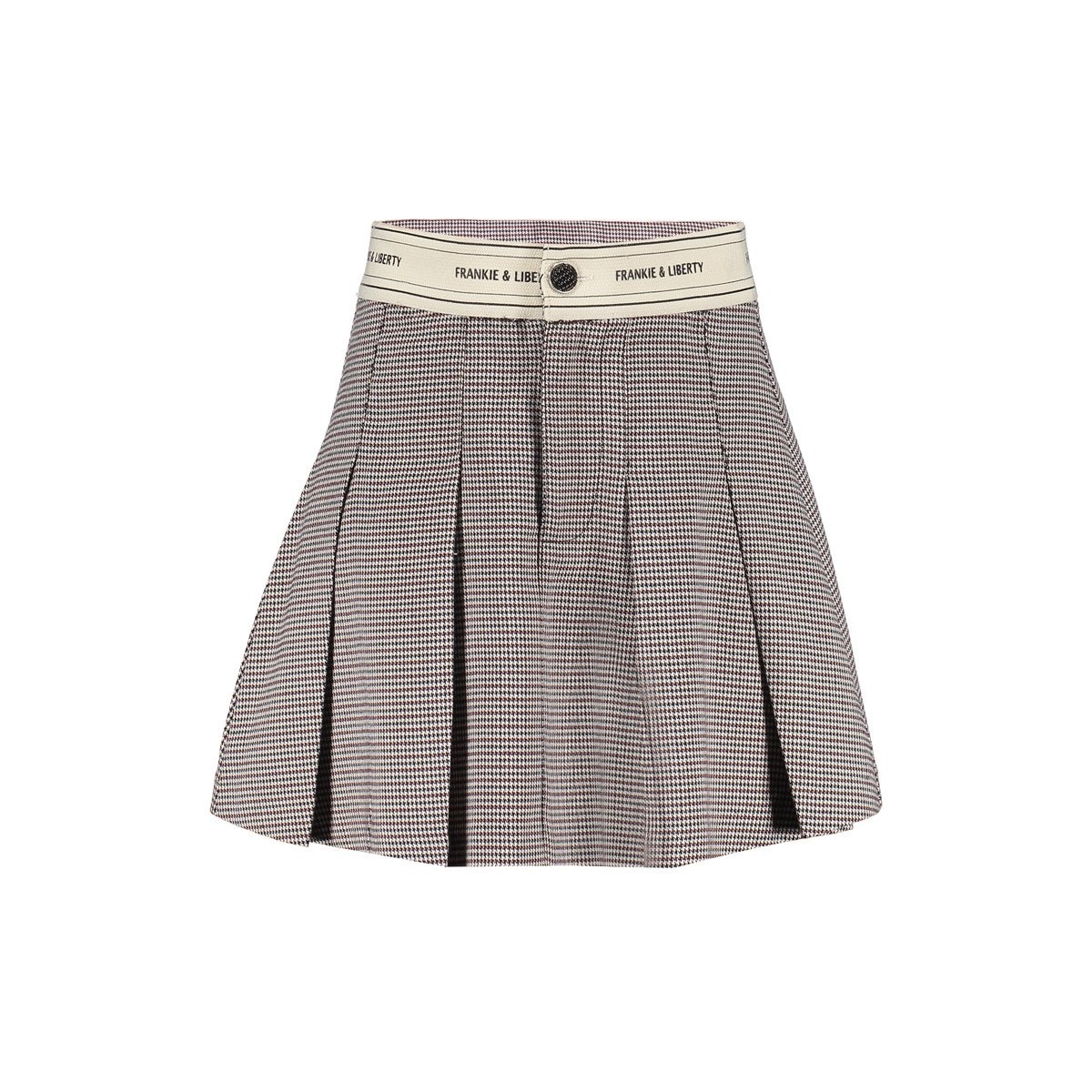 Frankie & Liberty winter rok meisjes - bruin/blauw - geruit afbeelding