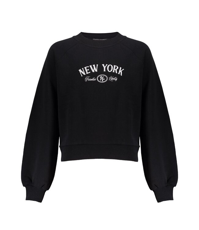 Frankie & Liberty winter sweatshirt meisjes - zwart - Ney York
