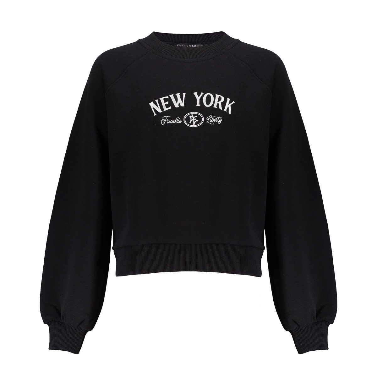 Frankie & Liberty winter sweatshirt meisjes - zwart - Ney York afbeelding