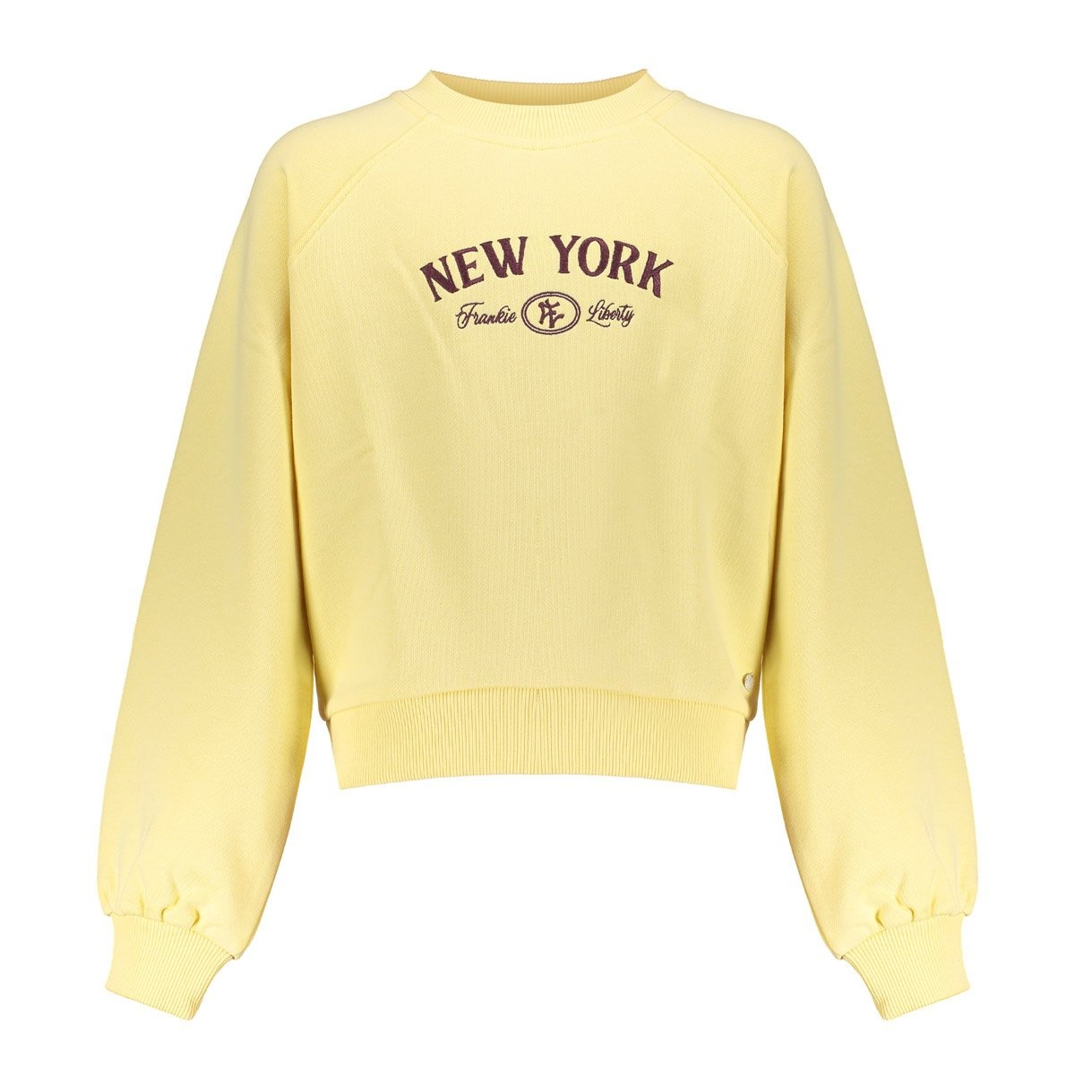 Frankie & Liberty winter sweatshirt meisjes - geel - Ney York afbeelding