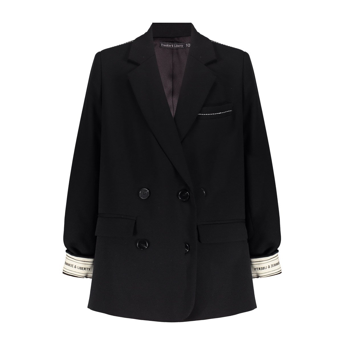 Frankie & Liberty winter blazer meisjes - zwart afbeelding