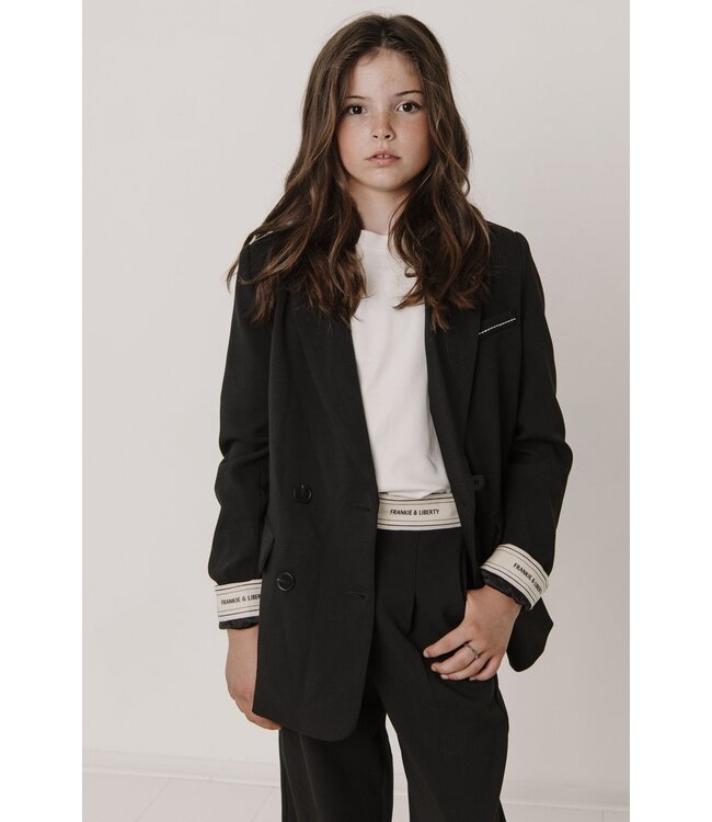 Frankie & Liberty winter blazer meisjes - zwart