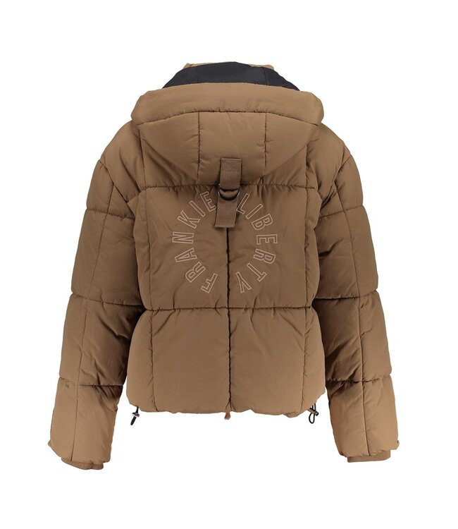 Frankie & Liberty winter winterjas puffer meisjes - bruin - oversized fit