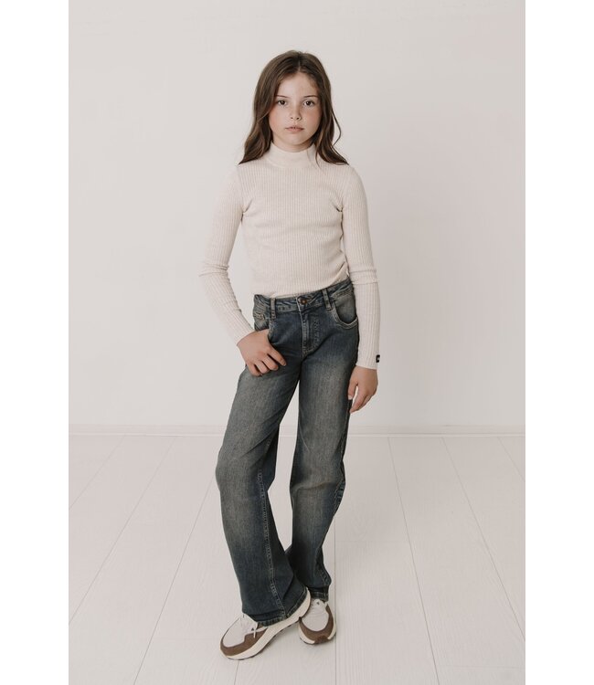 Frankie & Liberty winter turtle neck trui meisjes - creme