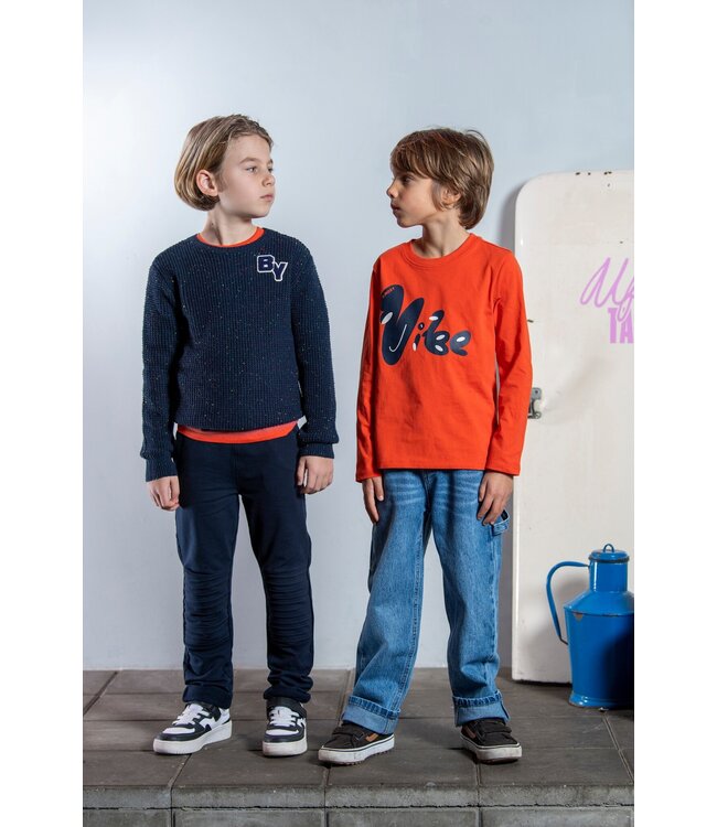 B.Nosy winter t-shirt jongens - rood - Trevor - longsleeve