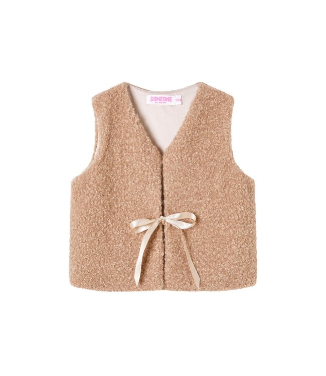 Someone winter gilet meisjes - beige - no sleeve - Aida