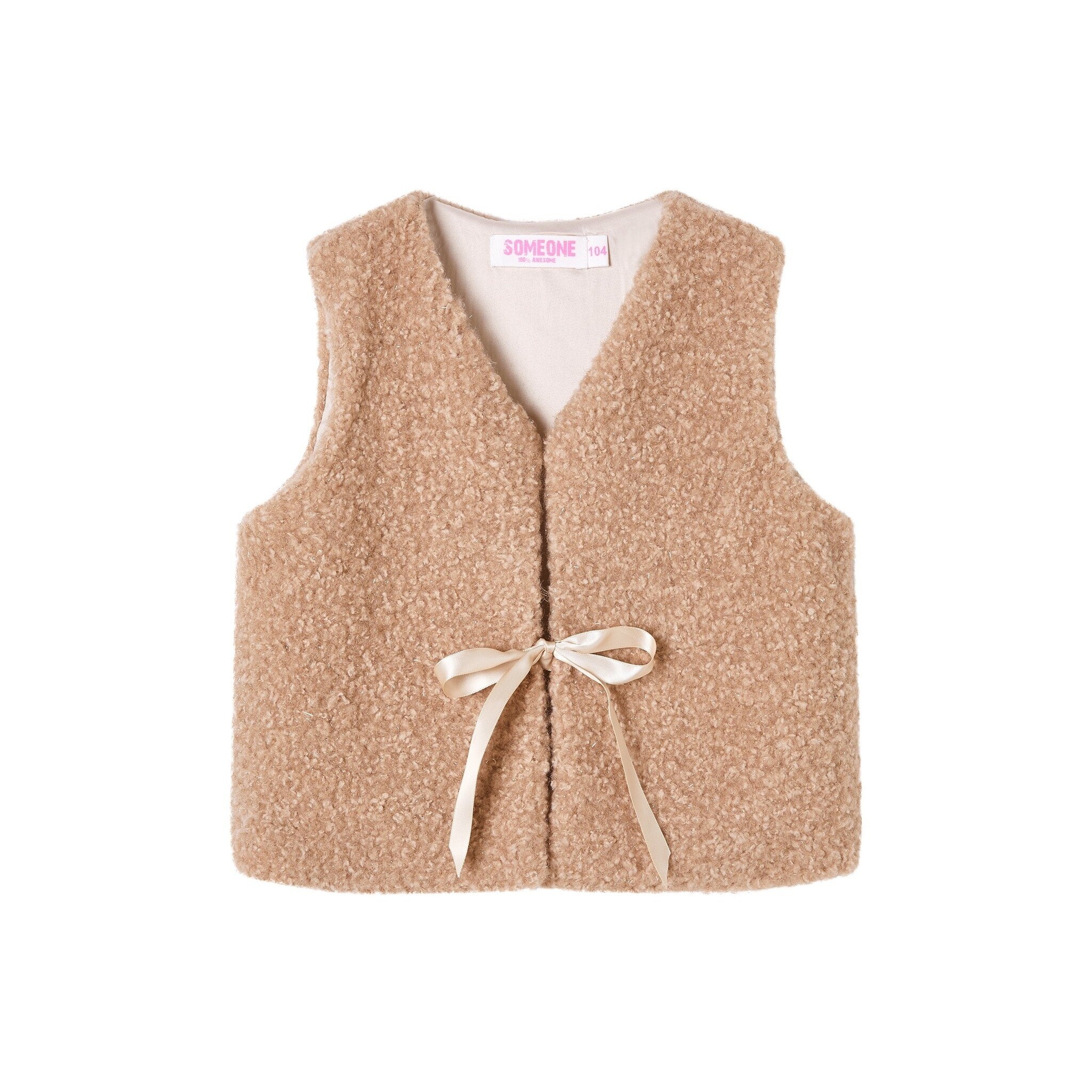 Someone winter gilet meisjes - beige - no sleeve - Aida afbeelding
