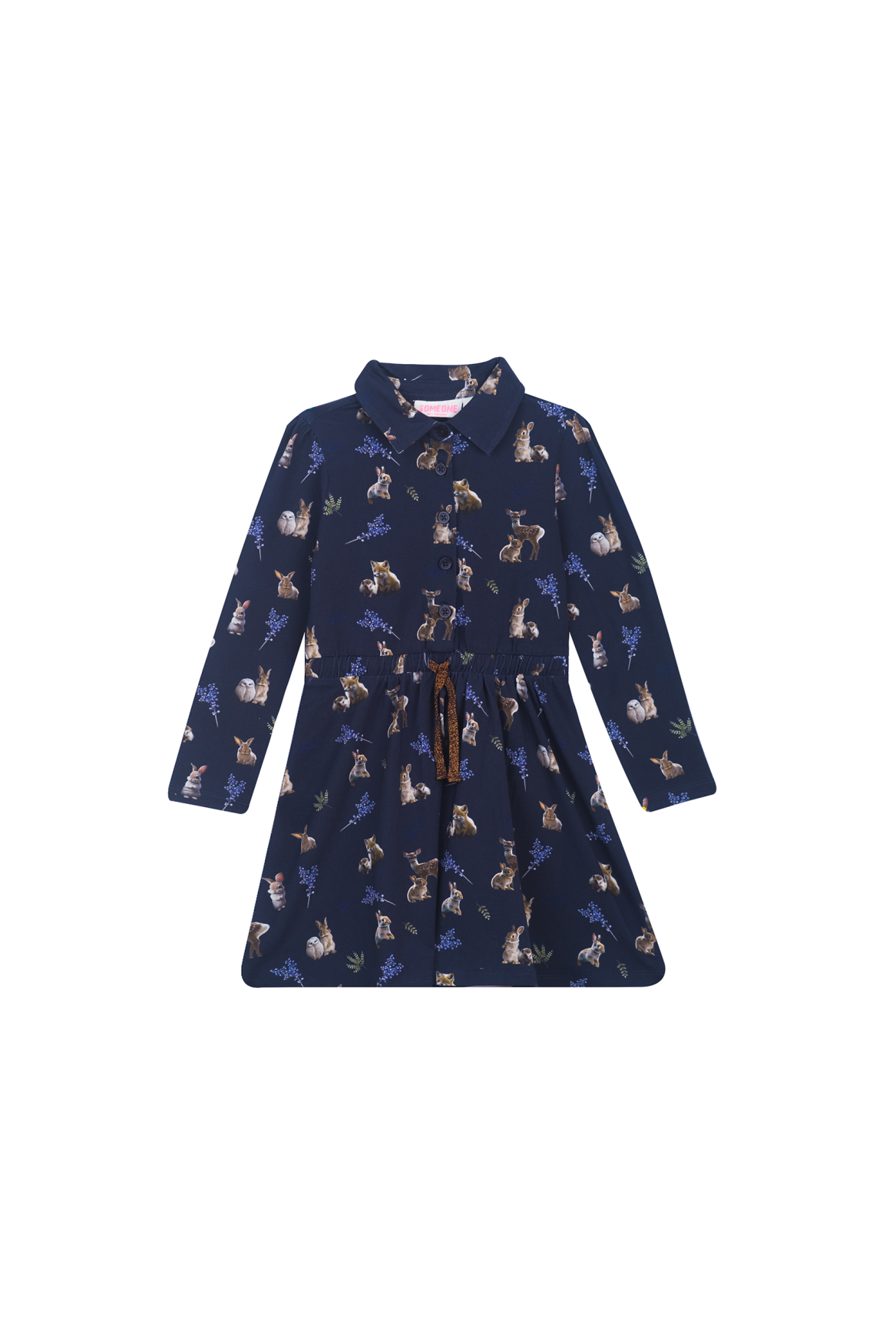 Someone winter jurk meisjes - navy blauw - Dorian afbeelding