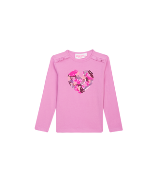 Someone winter t-shirt meisjes - roze - longsleeve - Fauve