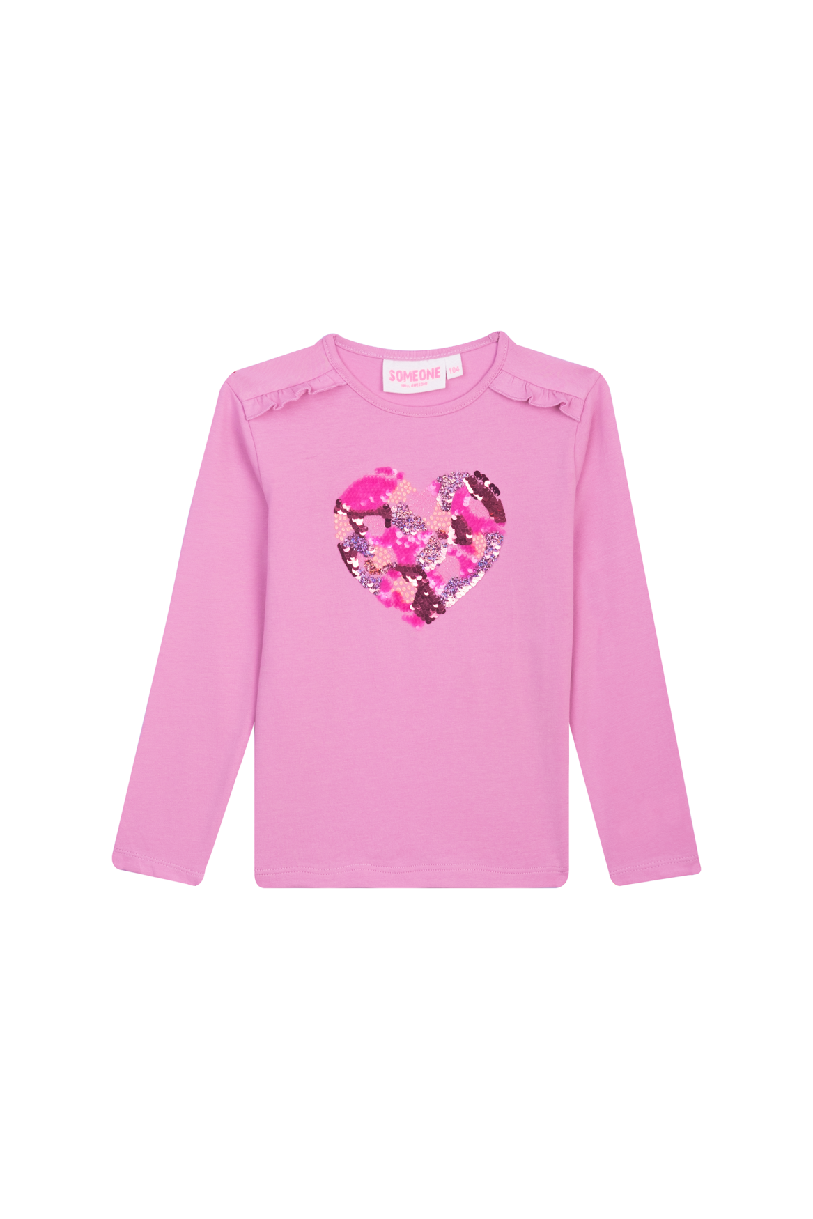 Someone winter t-shirt meisjes - roze - longsleeve - Fauve afbeelding