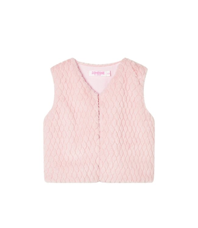 Someone winter gilet meisjes - licht roze - Lizanne