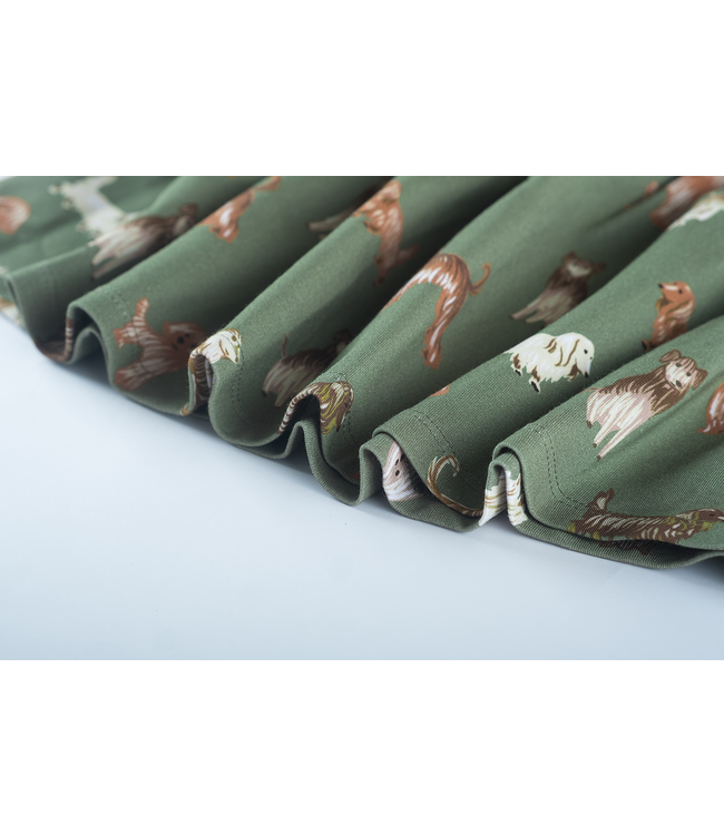 Someone winter rok meisjes - khaki groen - Nel