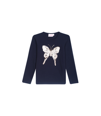 Someone winter t-shirt meisjes - navy blauw - longsleeve - Scottie