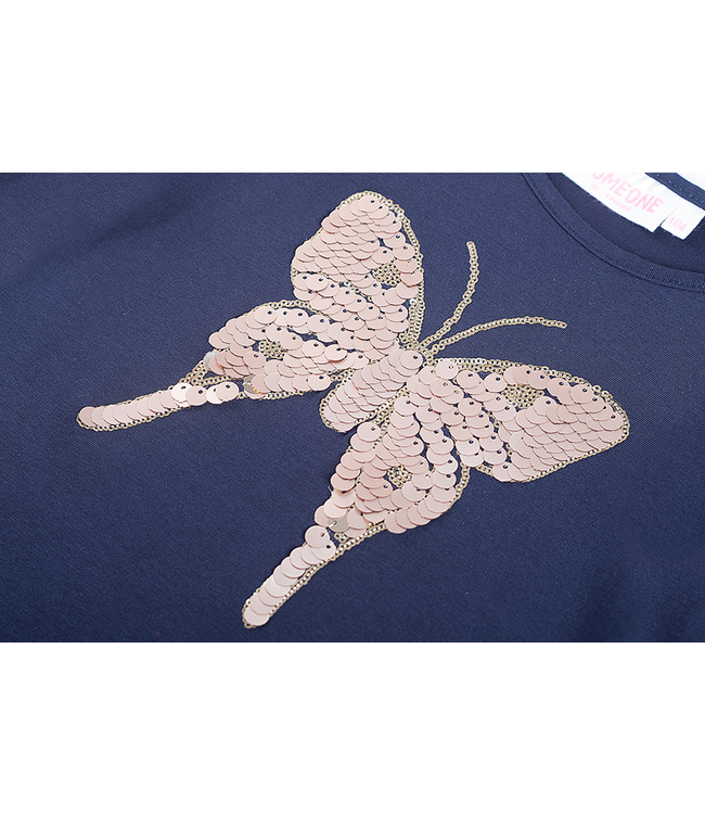 Someone winter t-shirt meisjes - navy blauw - longsleeve - Scottie