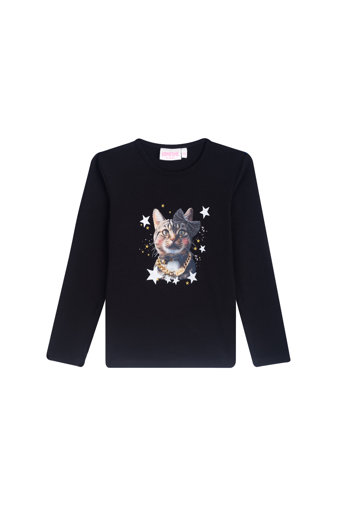 Someone winter t-shirt meisjes - zwart - longsleeve - Willa afbeelding