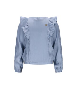 Le Chic winter blouse meisjes - blauw - Every - ruffle