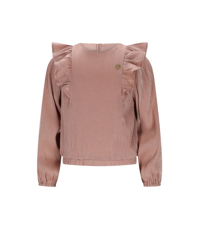 Le Chic winter blouse meisjes - bruin/rood - Every