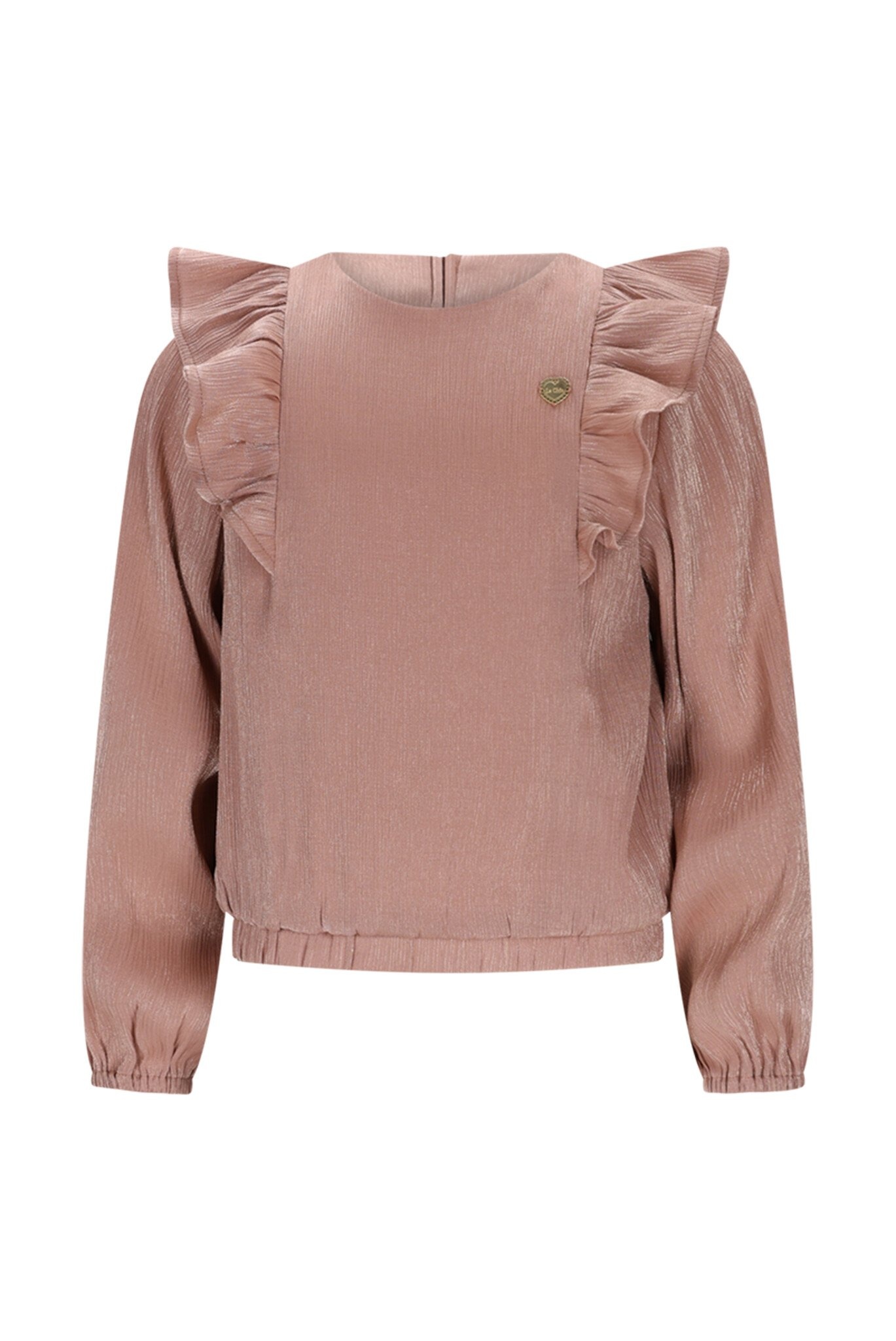 Le Chic winter blouse meisjes - bruin/rood - Every afbeelding