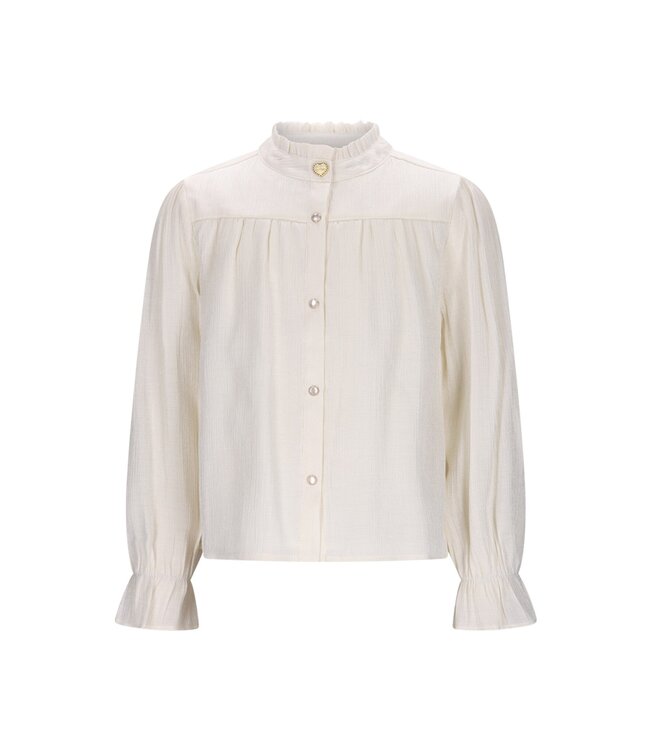 Le Chic winter blouse meisjes - wit - Eclaire