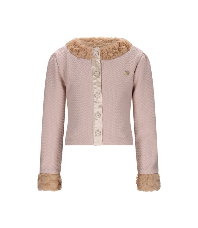 Le Chic winter vest  meisjes - zacht bruin - Orleans - bontrand