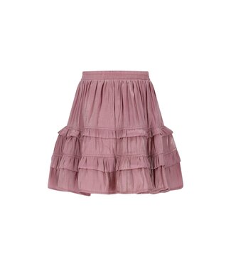 Le Chic winter rok meisjes - roze - Thasmin - silky, ruffle