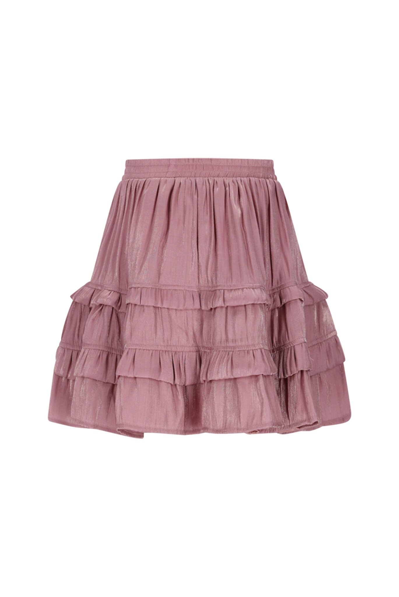 Le Chic winter rok meisjes - roze - Thasmin - silky, ruffle afbeelding