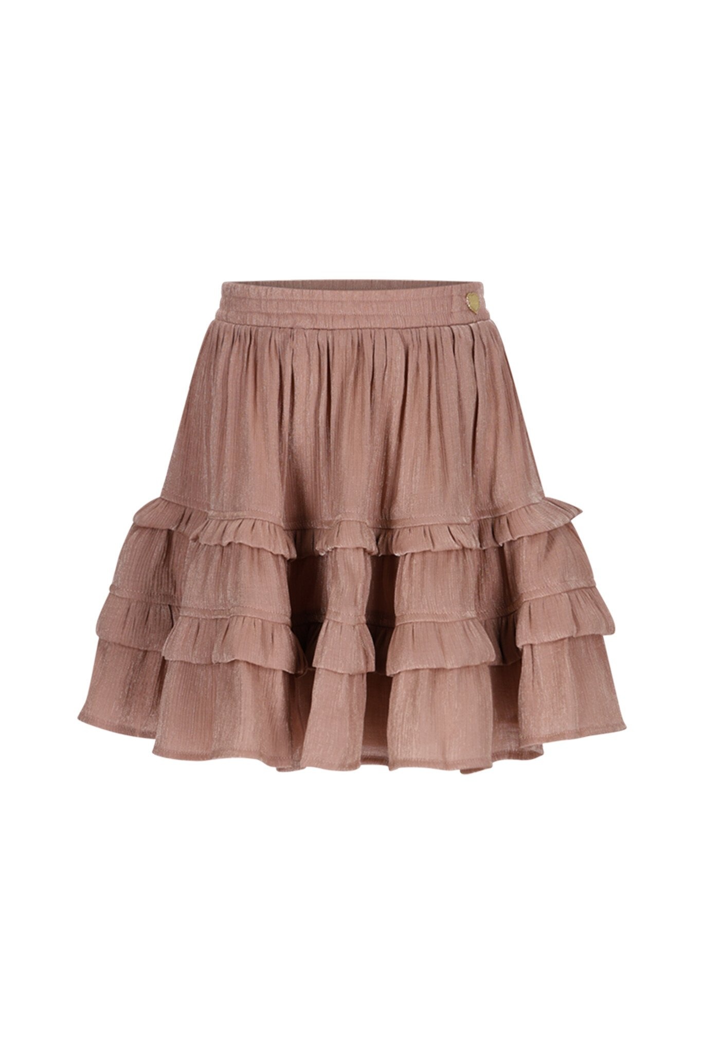 Le Chic winter rok meisjes - rood/bruin - Thamsin - ruffle afbeelding