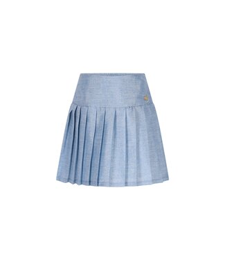 Le Chic winter rok meisjes - blauw - Twinny - geplooid, glitter