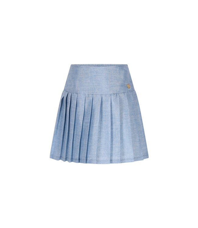 Le Chic winter rok meisjes - blauw - Twinny - geplooid, glitter