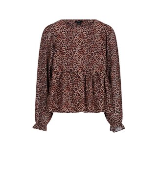 NoBell winter blouse meisjes - bruin - Tess