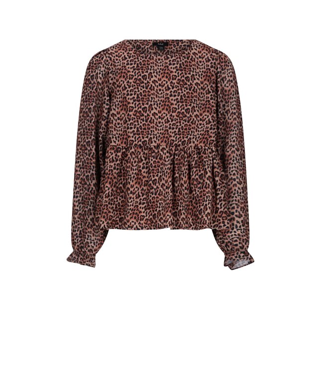 NoBell winter blouse meisjes - bruin - Tess