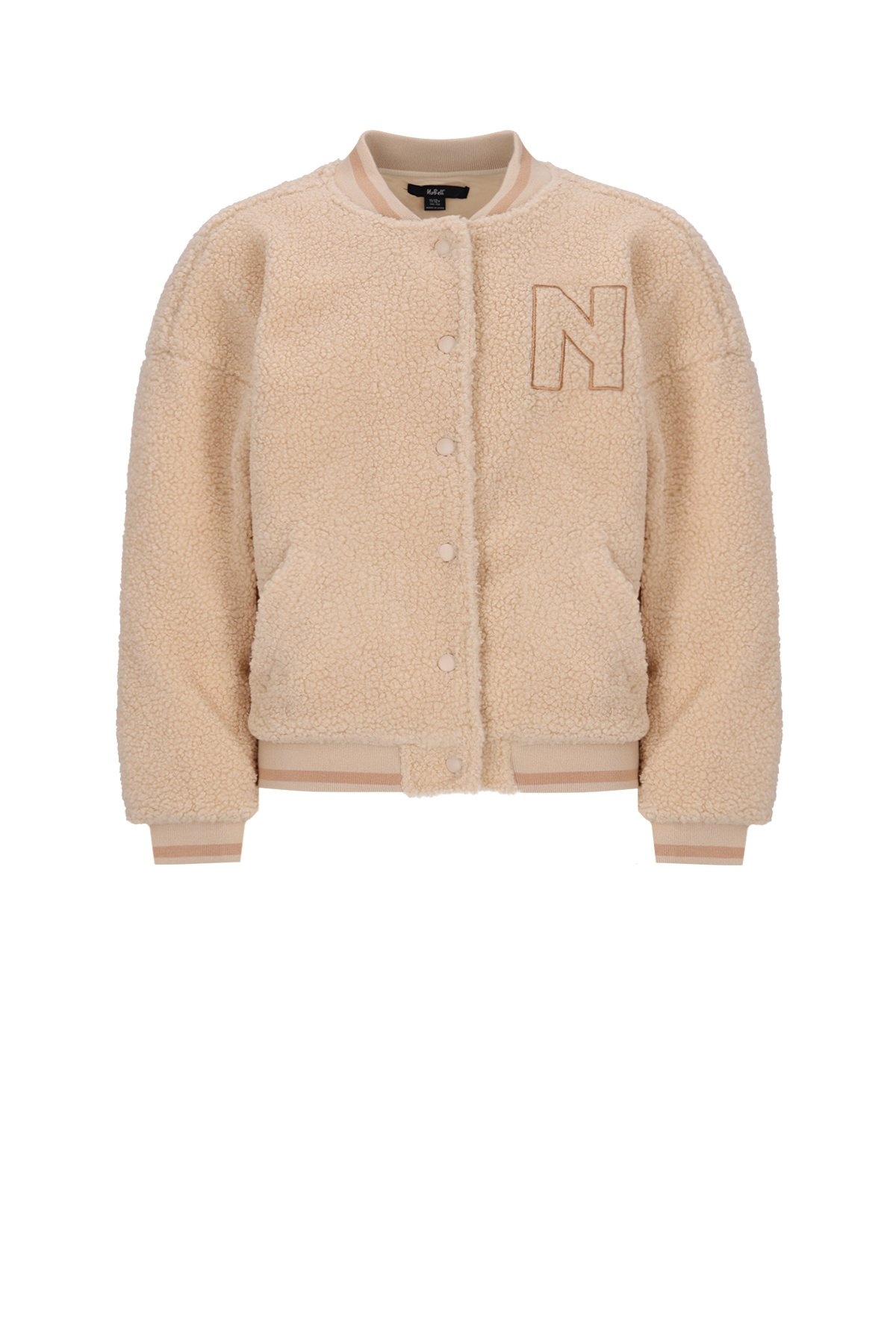 NoBell winter teddy varsity jas meisjes -ivoor - Darsy afbeelding