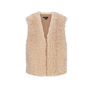NoBell winter gilet meisjes -ivoor - Kath - furry