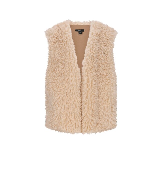NoBell winter gilet meisjes -ivoor - Kath - furry