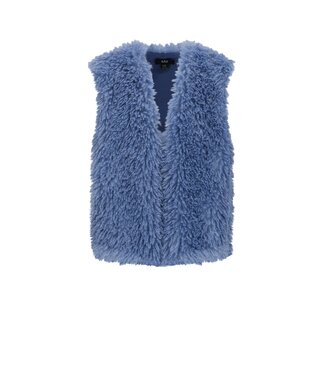 NoBell winter gilet meisjes - blauw - Kath - furry