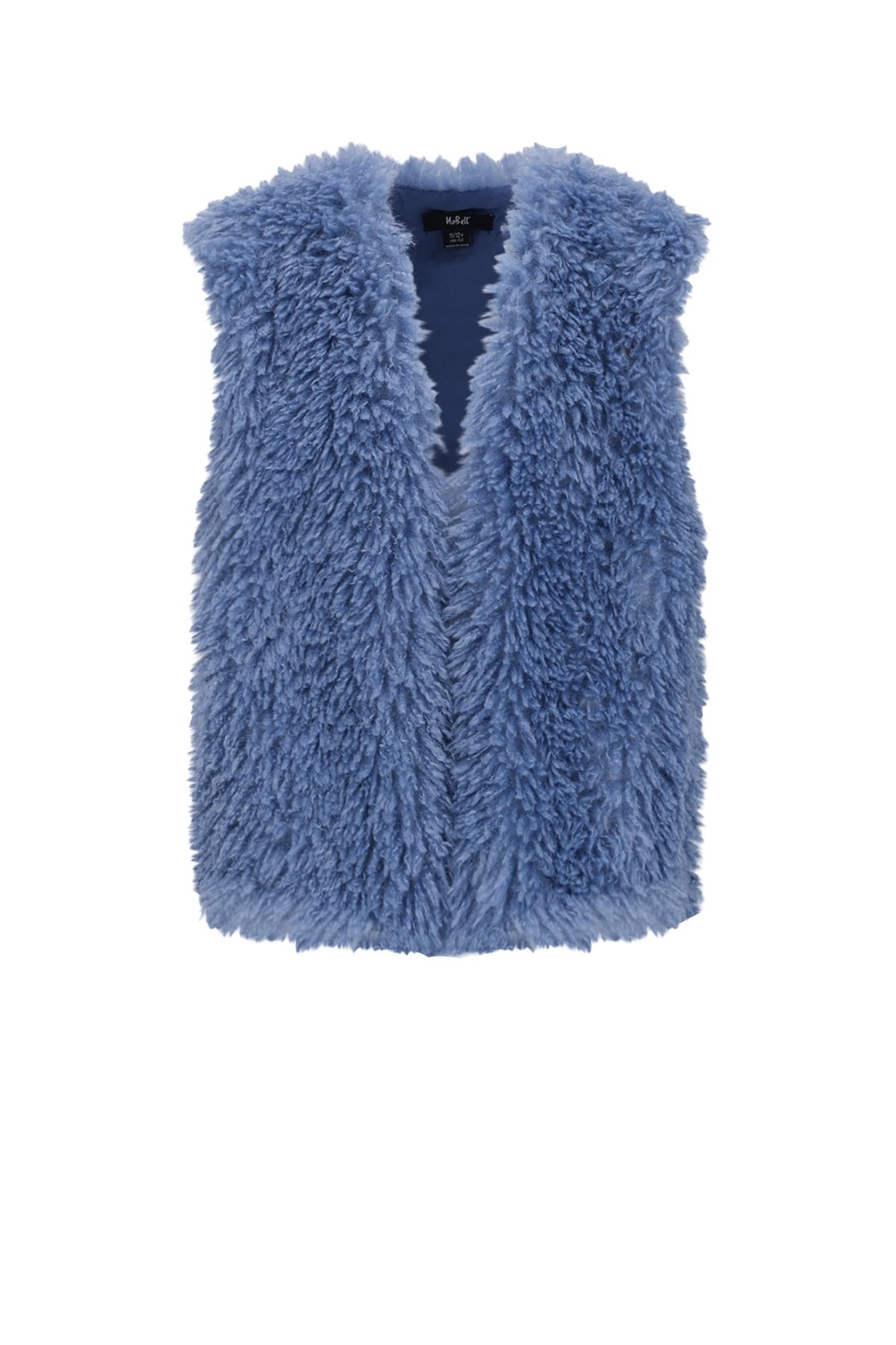 NoBell winter gilet meisjes - blauw - Kath - furry afbeelding