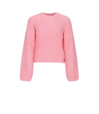 NoBell winter sweater meisjes - roze - Katy - gebreid