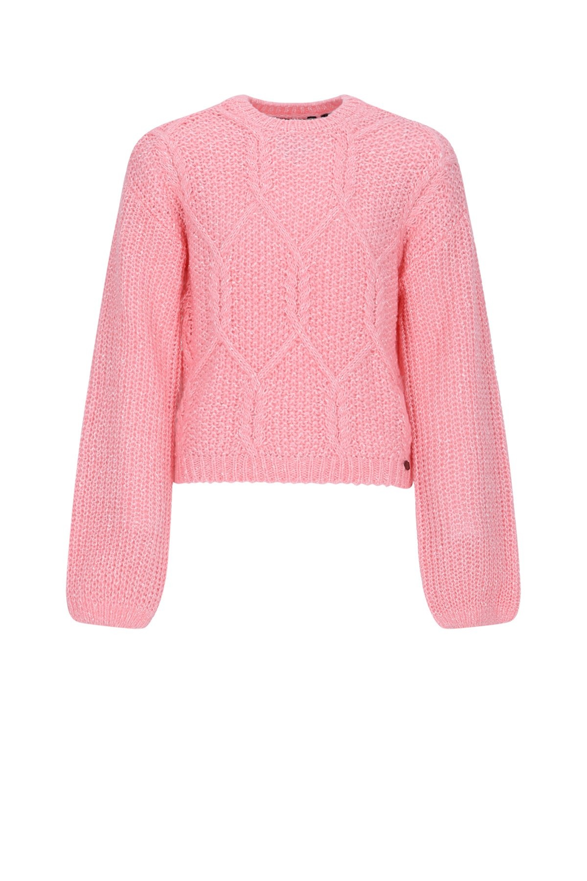 NoBell winter sweater meisjes - roze - Katy - gebreid afbeelding