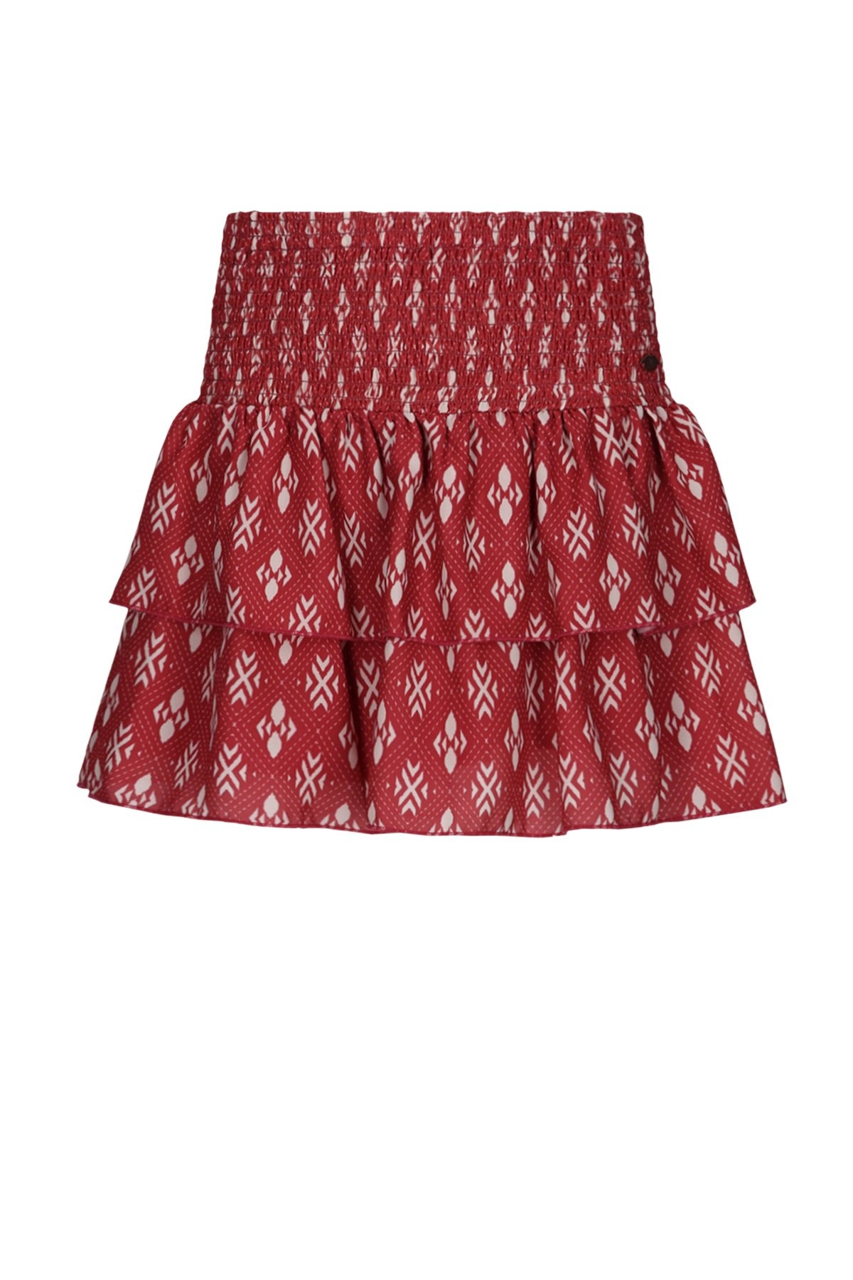 NoBell winter rok meisjes - rood - Nika - smocked, laagjes afbeelding