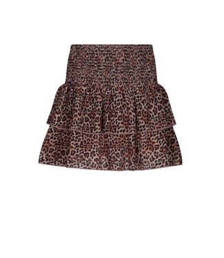 NoBell winter rok meisjes - bruin - Nika - smocked, laagjes