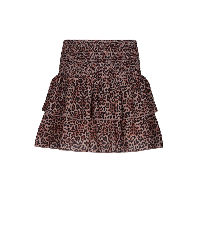 NoBell winter rok meisjes - bruin - Nika - smocked, laagjes