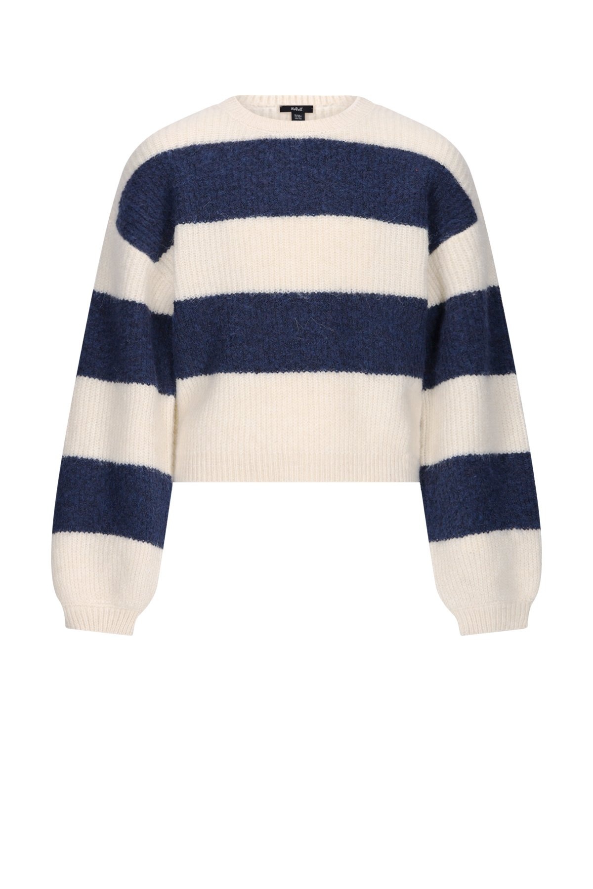 NoBell winter sweater meisjes - navy blauw - Kate - gebreid, colorblock afbeelding