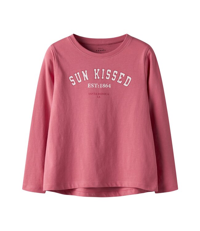 Name it winter shirt meisjes - roze - NkfViolet - loose fit