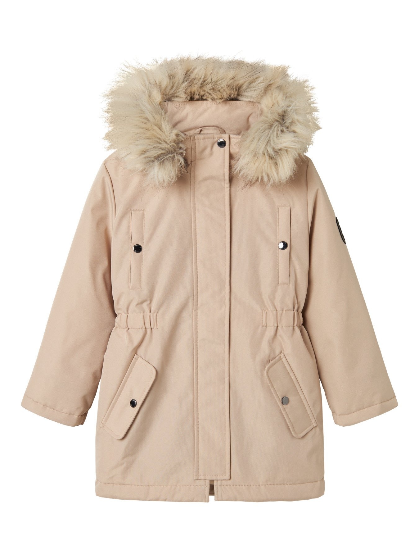 Name it winter winterjas meisjes - beige - NkfMilla - parka afbeelding