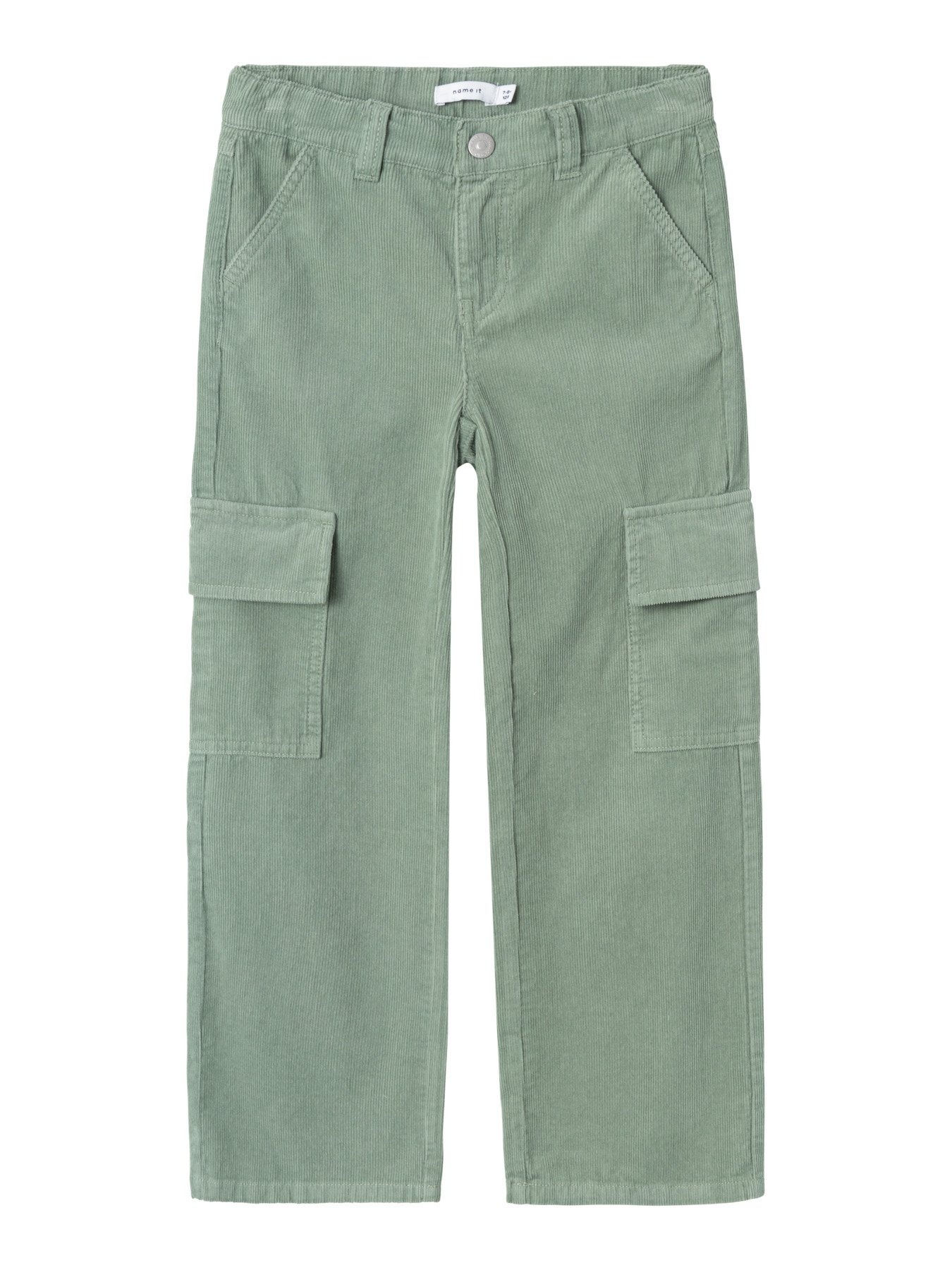 Name it winter broek meisjes - groen - NkfBella - wide leg afbeelding