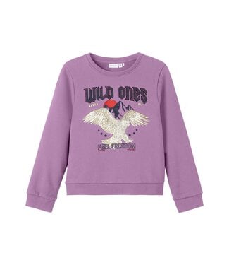 Name it winter sweater meisjes - paars - NkfPnawild