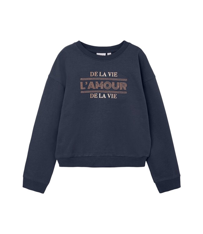 Name it winter sweater meisjes - blauw - NkfPramour