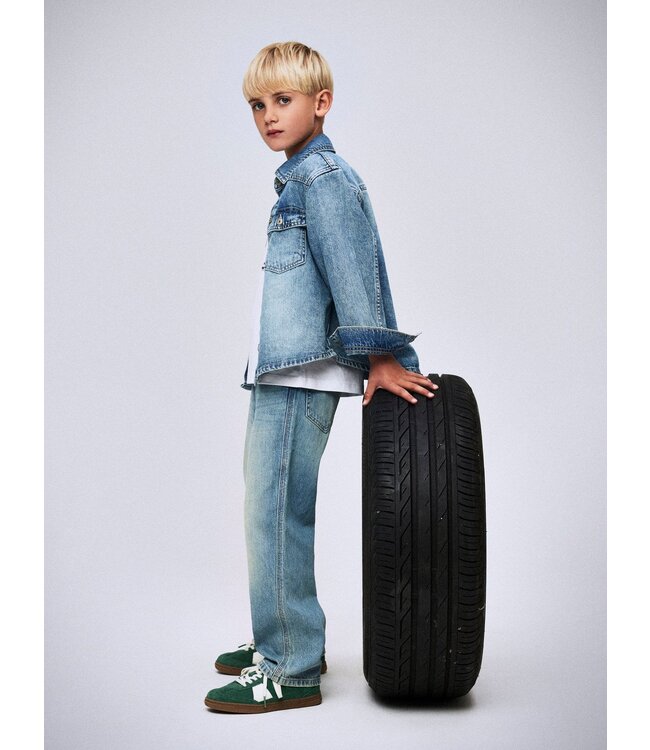 Name it winter jeans broek jongens - blauw - NkmRyan - straight fit